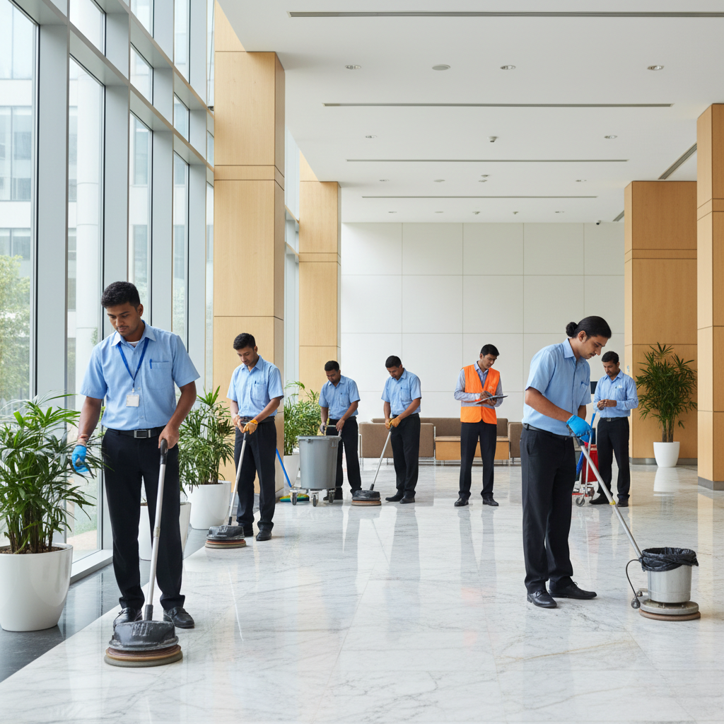 Corporate Housekeeping Setup in Office